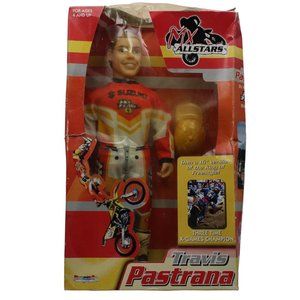 DreamCo Travis Pastrana MX All Stars Suzuki No Fear Freestyle 16in Doll Boxed